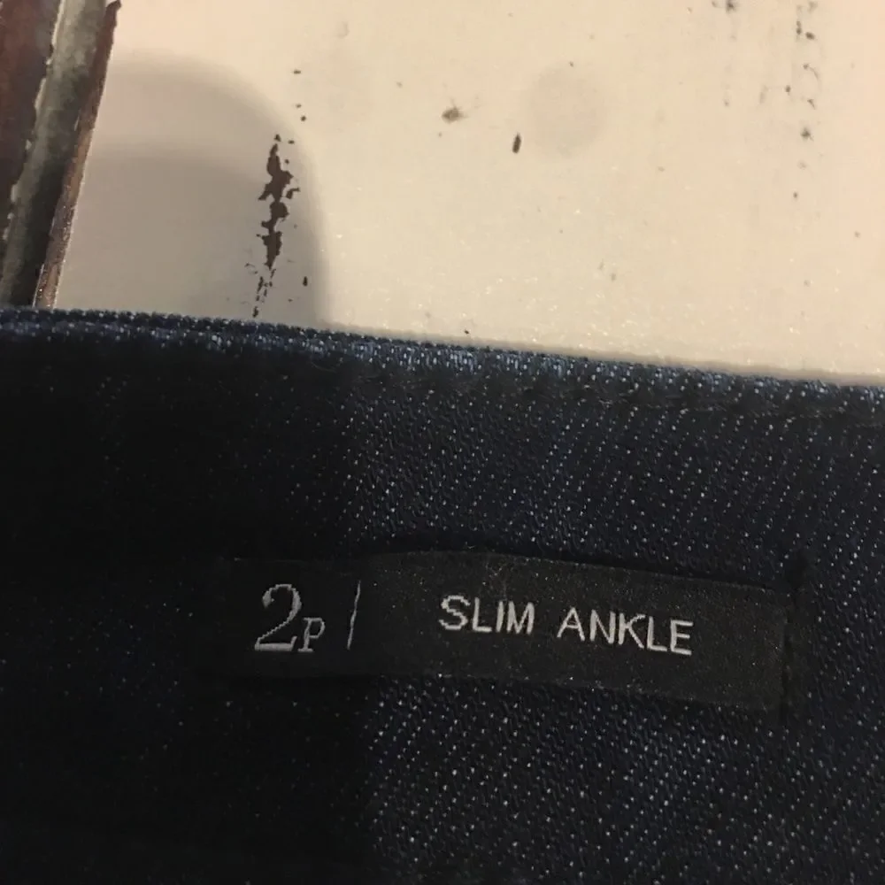 Talbots Size 2 Petite slim ankle Dark blue  skinny jeans
